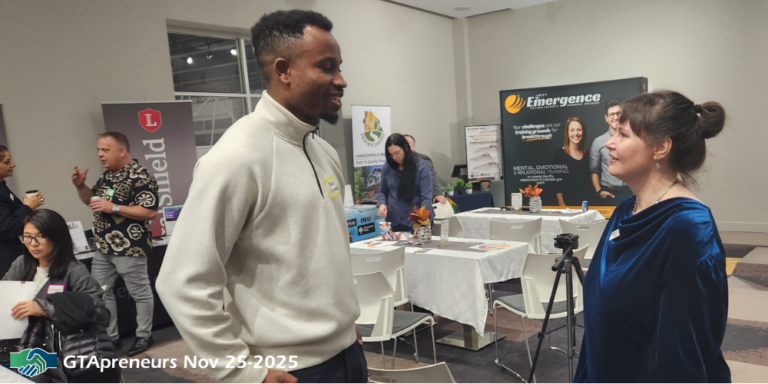 2025 11 25 GTApreneurs Business Networking Event Vaughan Tammy Aaron 768x384