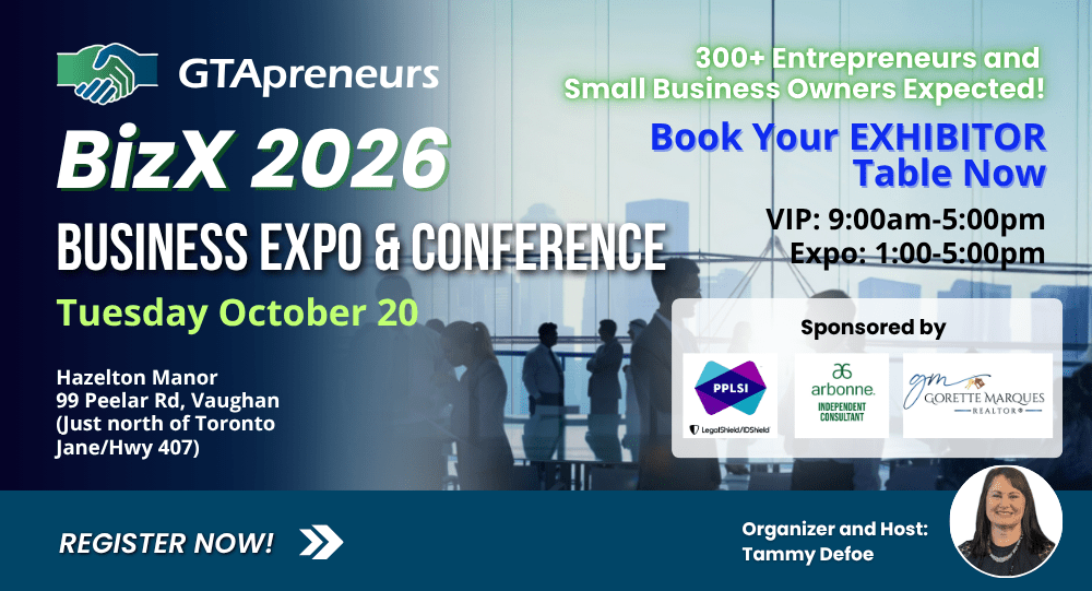 GTApreneurs BizX 2026 Business Expo and Conference promotion