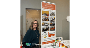 2026-02-24 GTApreneurs Business Networking Event Vaughan - Charlotte Kirby, The Village Hive booth