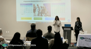 2026-02-26 GTApreneurs Vaughan Business Networking Event - Sonia Kurmey pitch